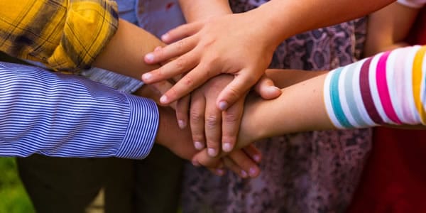 Peer Support Netwrok Initiative - kids hands